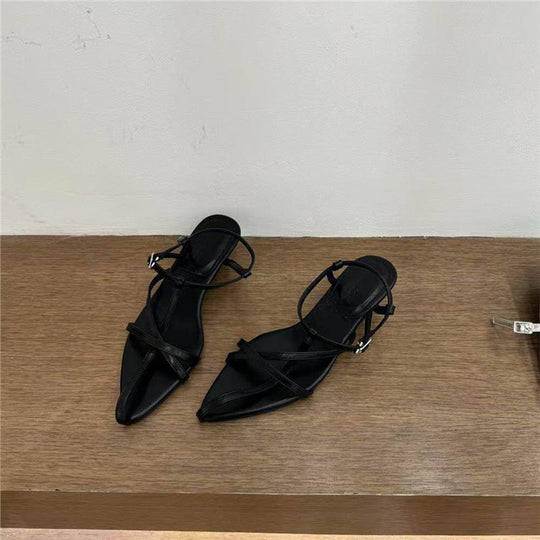 Damen spitze Slingback Sandalen mit elegantem Riemendesign
