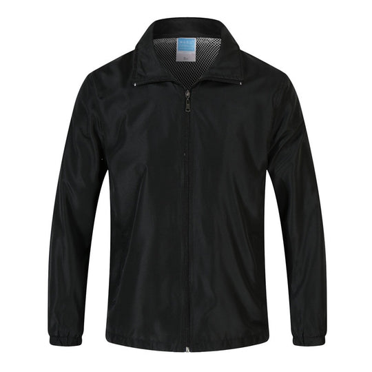 Herren Leichte Windjacke mit Mesh-Innenfutter, Stehkragen & elastischem Saum Nord Taschen