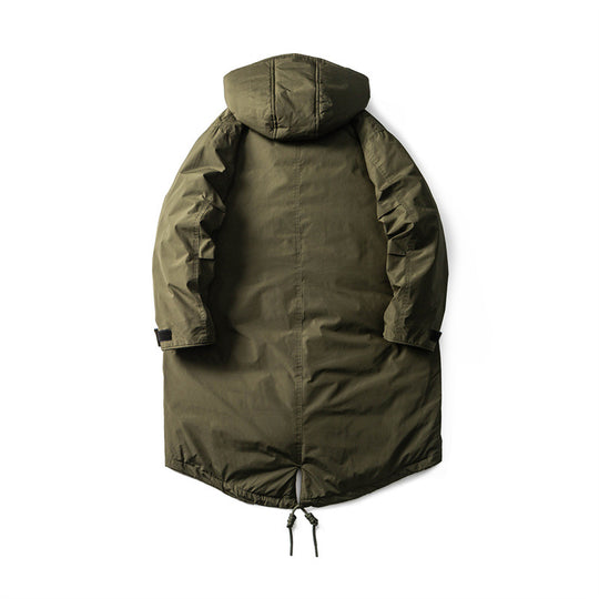 Herren Wasserdichter Thermo-Parka mit verlängerter Rückenpartie und Kapuze Nord Taschen