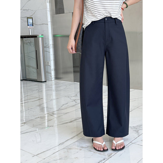 Damen Bequeme und moderne weite Stoffhose Nord Taschen