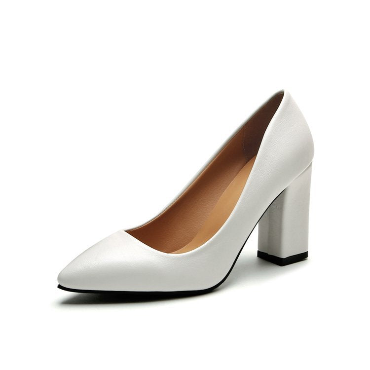 Damen elegante High Heels mit blockiertem Absatz