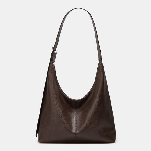 Damen Hobo-Tasche mit geschmeidiger Lederstruktur und verstellbarem Schulterriemen Nord Taschen