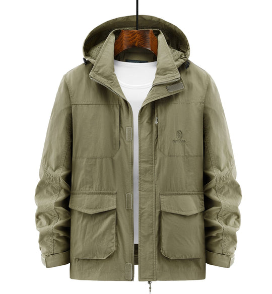 Herren Robuste Wetterjacke mit praktischen Taschen Nord Taschen