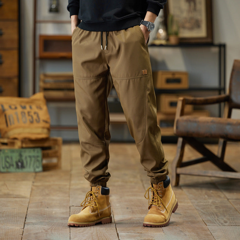 Herren Cargo-Joggerhose mit Kordelzug, verstärkten Knieeinsätzen und elastischen Bündchen Nord Taschen