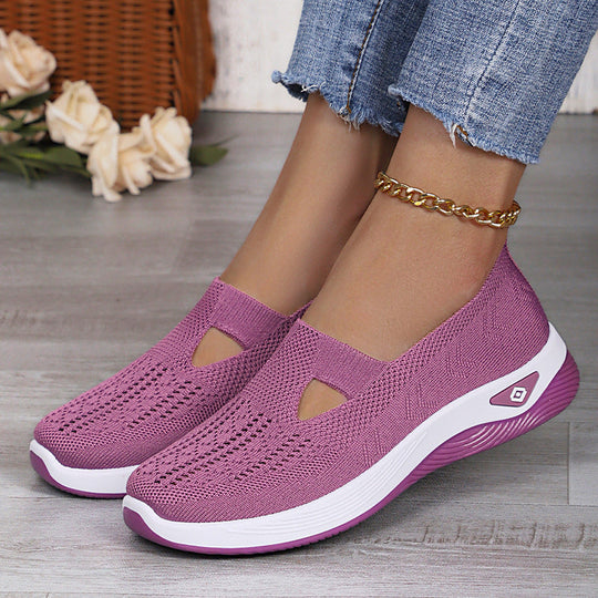 Damen Atmungsaktive Freizeit-Slipper mit elastischem Einschlupf und flexibler Sohle Nord Taschen