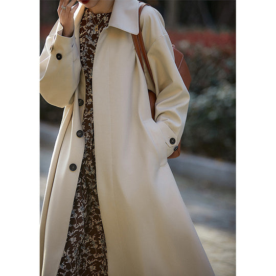 Damen Elegant geschnittener Trenchcoat Nord Taschen