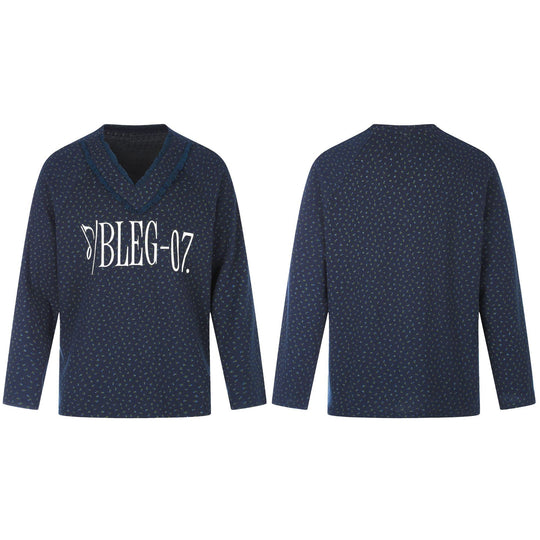 Damen Feinstruktur V‑Ausschnitt Strickpullover mit Rüschenkragen Nord Taschen