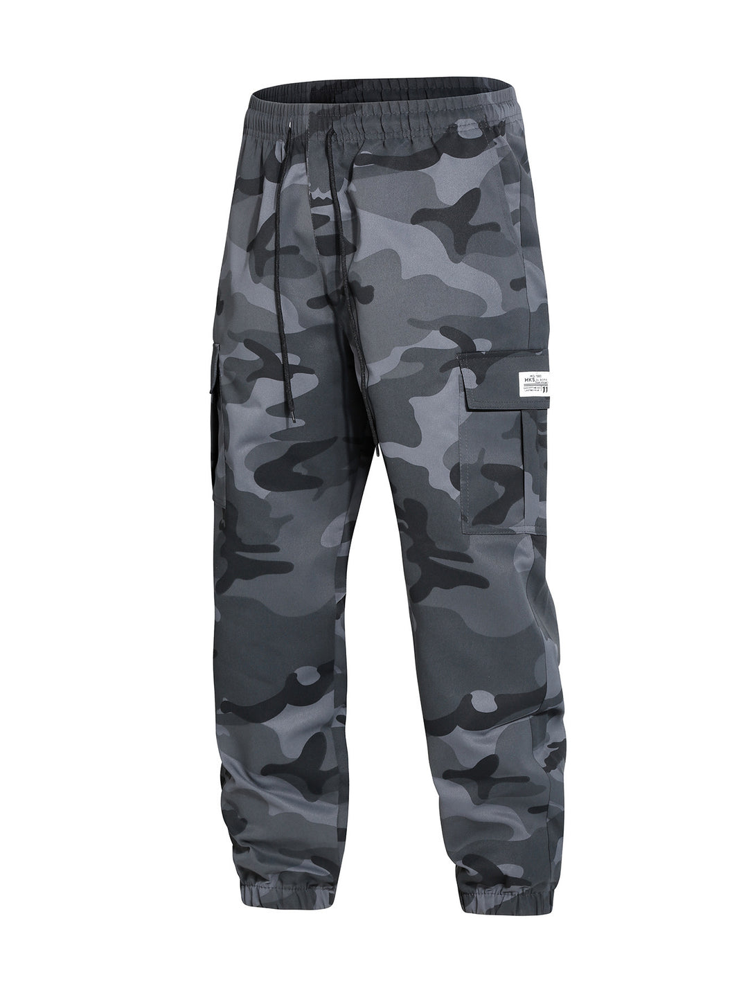 Herren Cargohose im Joggerstil mit Camouflage, Tunnelzugbund & elastischen Knöchelbündchen Nord Taschen