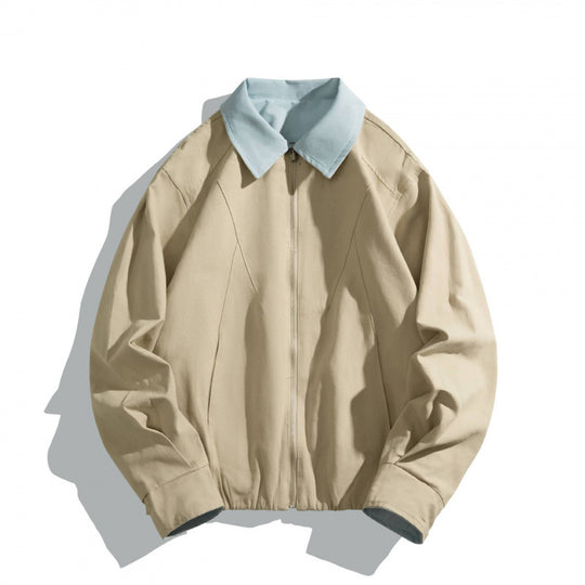 Unisex Kurz geschnittener Utility‑Blouson mit Kontrasthemdkragen und formgebenden Teilungsnähten Nord Taschen