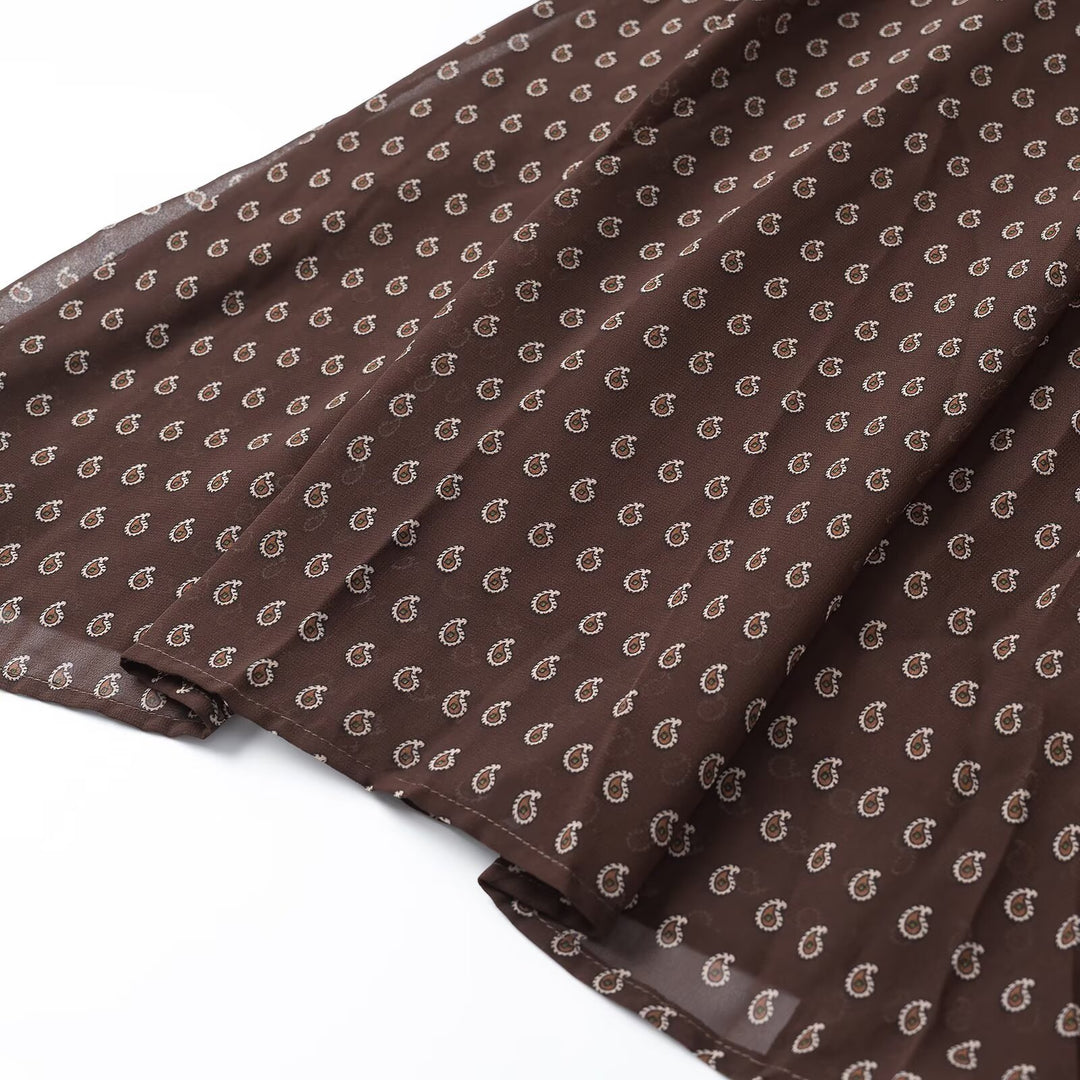 Damen Midikleid mit Rüschenblende und taillierter A-Linien-Silhouette Nord Taschen