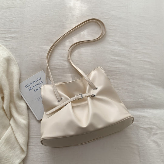 Damen Umhängetasche aus hochwertigem Kunstleder mit verstellbarem Kordelzug Nord Taschen