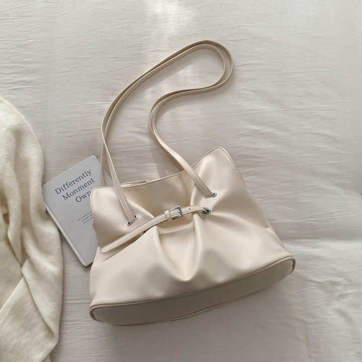 Damen Umhängetasche aus hochwertigem Kunstleder mit verstellbarem Kordelzug Nord Taschen