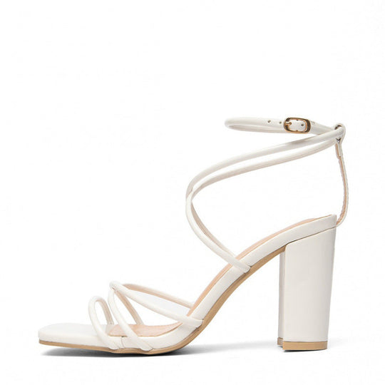 Damen elegante Riemchen-Sandaletten mit stilvollem Blockabsatz und verstellbarem Riemen Nord Taschen