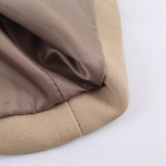Damen taillierter Longline-Blazer mit Wiener Nähten und Pattentaschen Nord Taschen