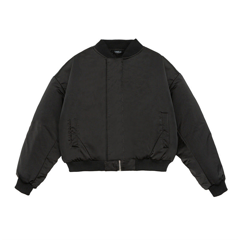 Unisex Kurz geschnittener Boxy-Puffer-Bomber mit minimalistischer Frontblende Nord Taschen