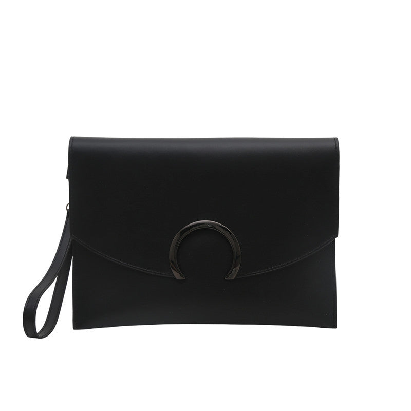 Damen elegante Clutch-Tasche mit künstlerischem Metallverschluss Nord Taschen