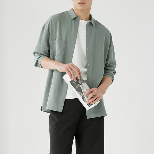 Herren Overshirt aus Baumwoll-Mix mit Brusttasche Nord Taschen