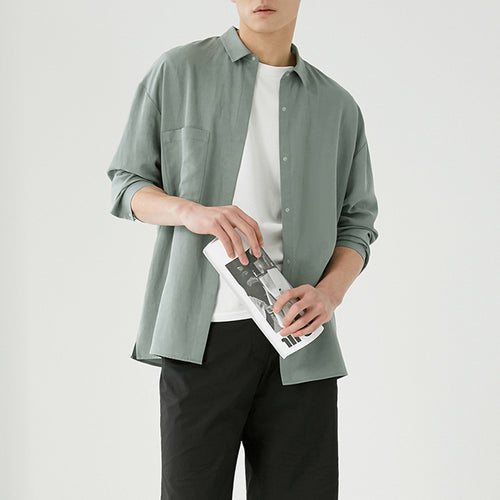 Herren Overshirt aus Baumwoll-Mix mit Brusttasche Nord Taschen