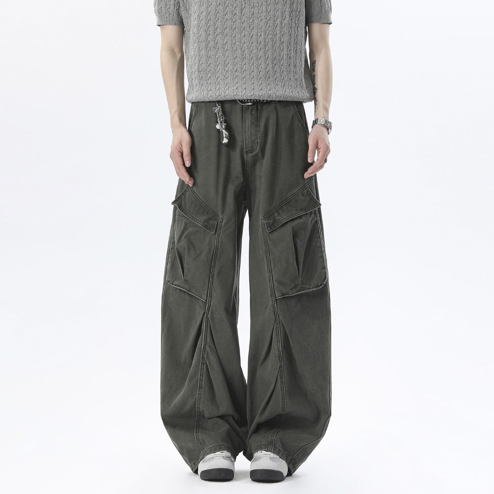 Herren Baggy-Cargo-Hose im Oversize-Schnitt mit großen Klappentaschen Nord Taschen
