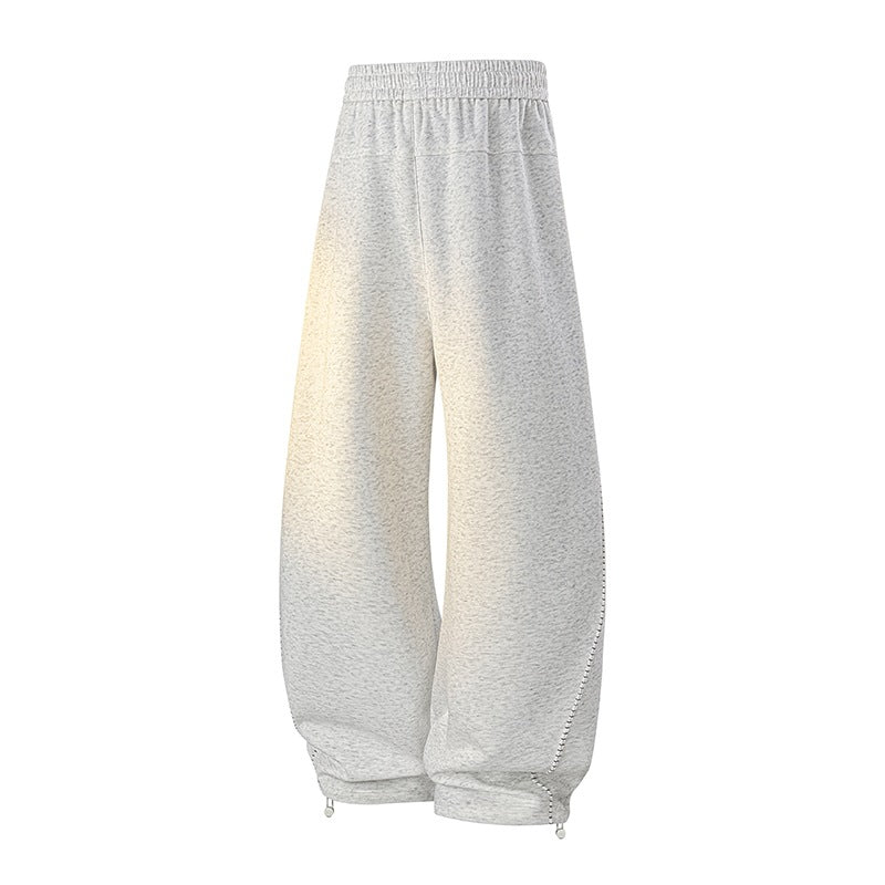 Herren Oversize-Baggy-Jogginghose mit Tunnelzug, seitlicher Druckknopfleiste & verstellbaren Beinabschlüssen Nord Taschen