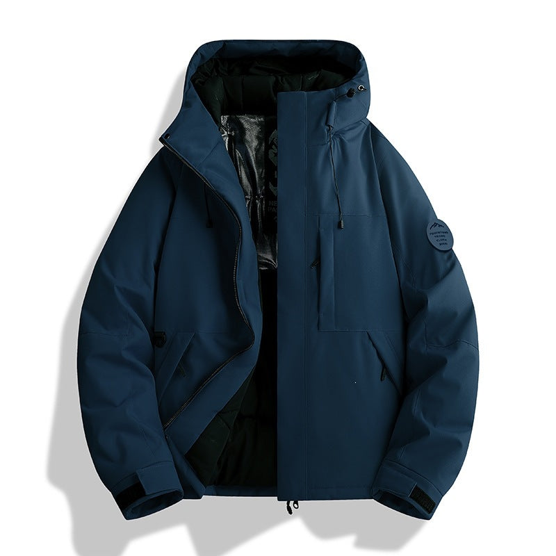 Damen Wattierte Winterjacke mit Kapuze, wasserabweisend und winddicht Nord Taschen