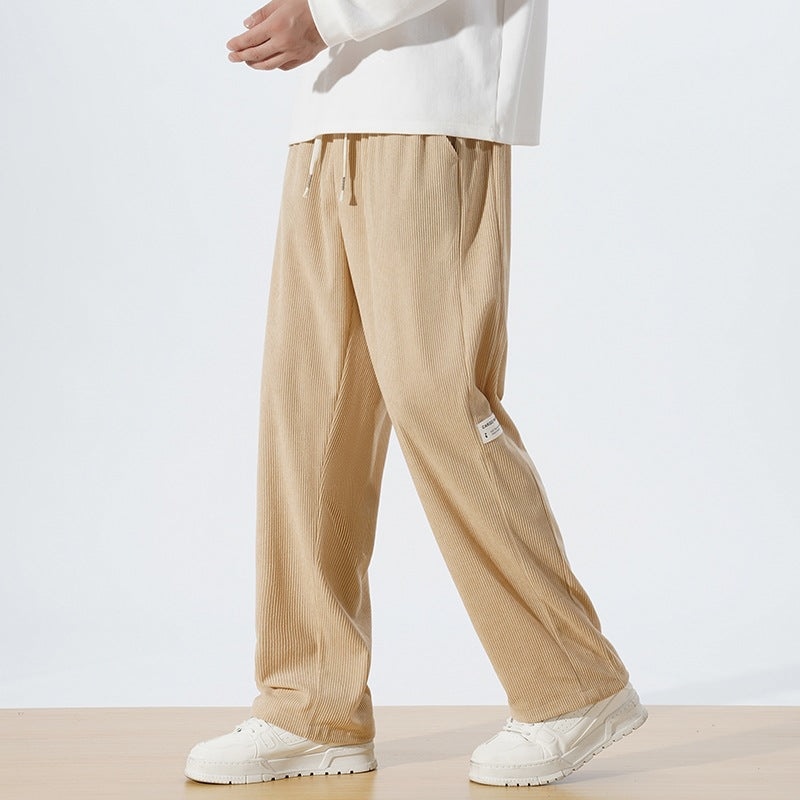 Herren Weite Cordhose im Relaxed‑Fit mit Tunnelzugbund & geradem Bein Nord Taschen