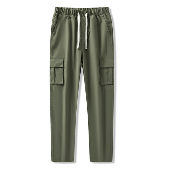 Herren Technische Cargo-Hose mit Tunnelzugbund, verstärkten Knien & verstellbarem Beinabschluss Nord Taschen