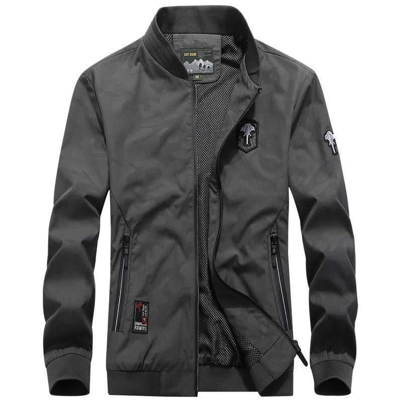 Herren Leichter Softshell-Bomber mit atmungsaktivem Mesh-Futter und Reißverschlusstaschen Nord Taschen