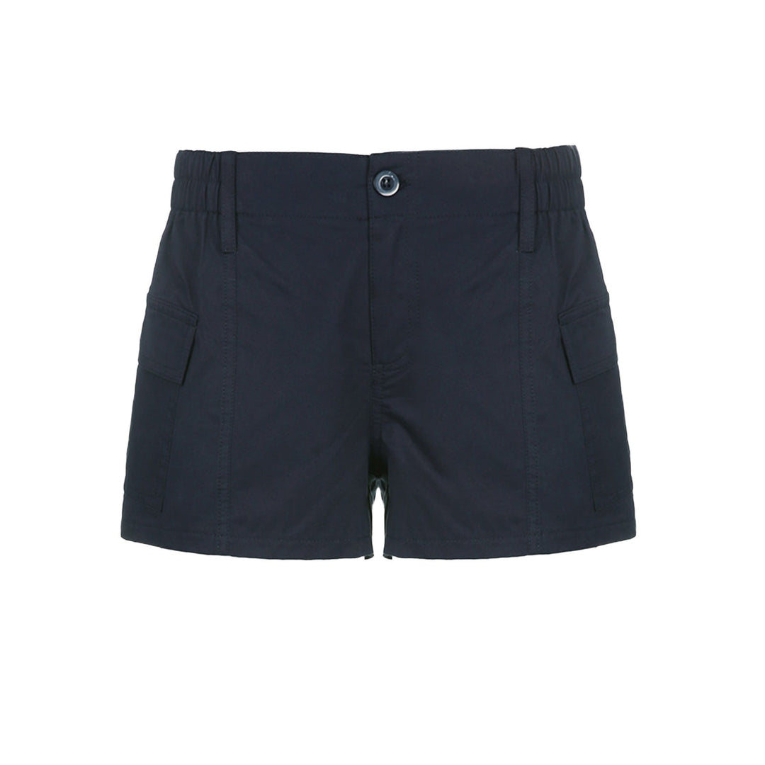 Damen bequeme Cargo-Shorts mit elastischem Bund und praktischen Taschen