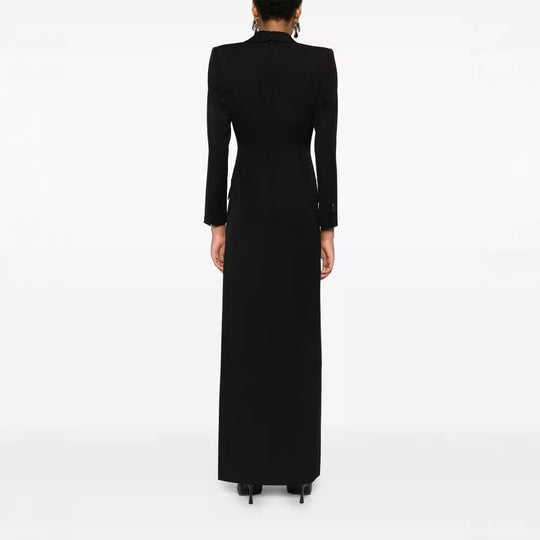Damen Tailliertes Abend-Maxikleid im Smoking-Blazer-Stil Nord Taschen