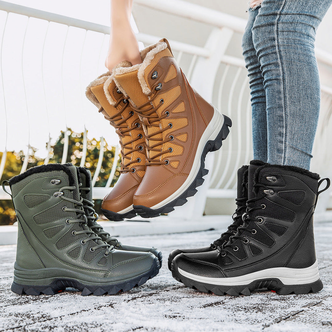 Damen Wasserdichte Winterstiefel mit isolierendem Futter und rutschfester Sohle Nord Taschen