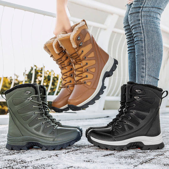Damen Wasserdichte Winterstiefel mit isolierendem Futter und rutschfester Sohle Nord Taschen