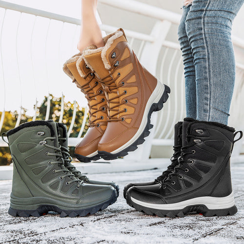 Damen Wasserdichte Winterstiefel mit isolierendem Futter und rutschfester Sohle Nord Taschen