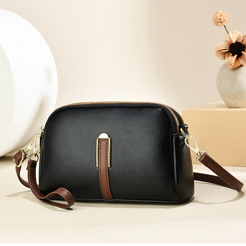 Damen Umhängetasche mit eleganter Lederstruktur und abnehmbarem Schulterriemen Nord Taschen