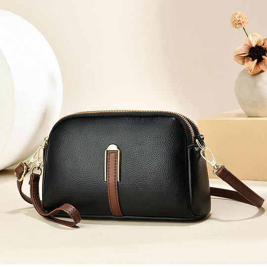 Damen Umhängetasche mit eleganter Lederstruktur und abnehmbarem Schulterriemen Nord Taschen
