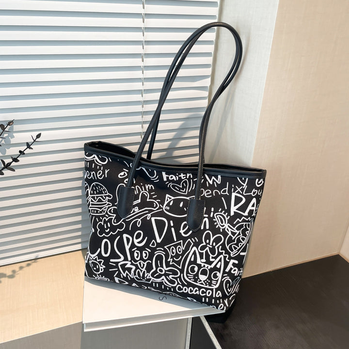 Damen Einkaufstasche mit kreativem Grafikdesign Nord Taschen