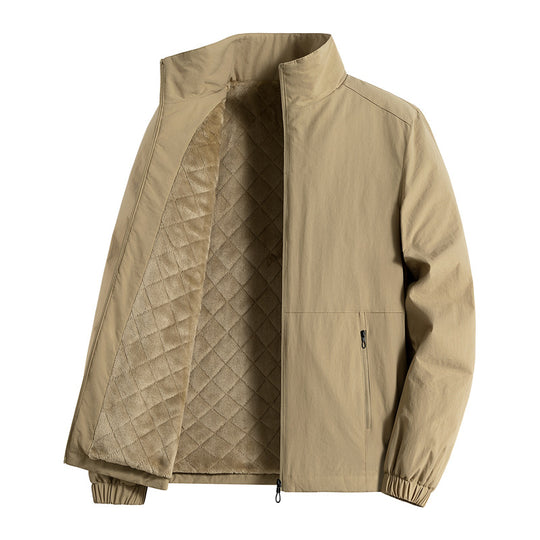 Herren ultraleichte atmungsaktive Freizeitjacke mit Mesh-Innenfutter Stehkragen und Reißverschlusstaschen Nord Taschen