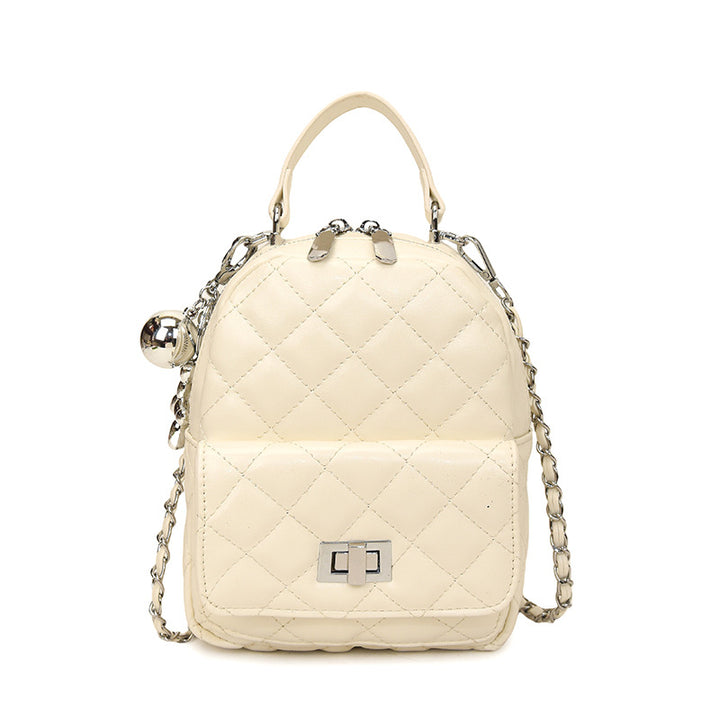 Damen modische Mini-Rucksacktasche mit elegantem Kettenriemen Nord Taschen