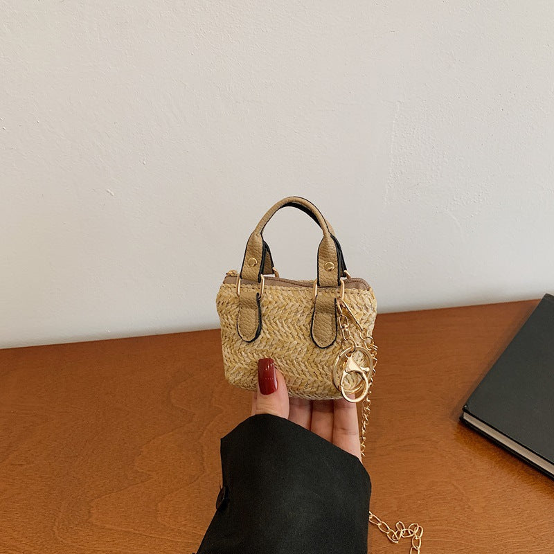 Damen Mini-Handtasche mit kunstvollem Struktur-Design Nord Taschen