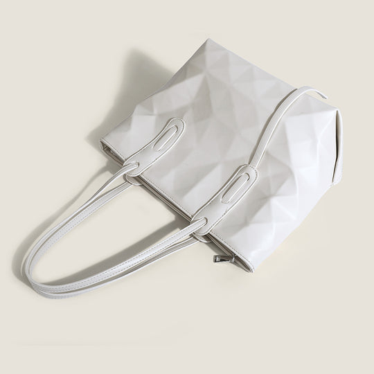 Damen geometrische Shopper-Tasche mit modernem Faltendesign Nord Taschen