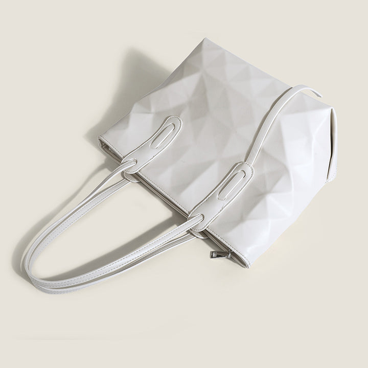 Damen geometrische Shopper-Tasche mit modernem Faltendesign Nord Taschen
