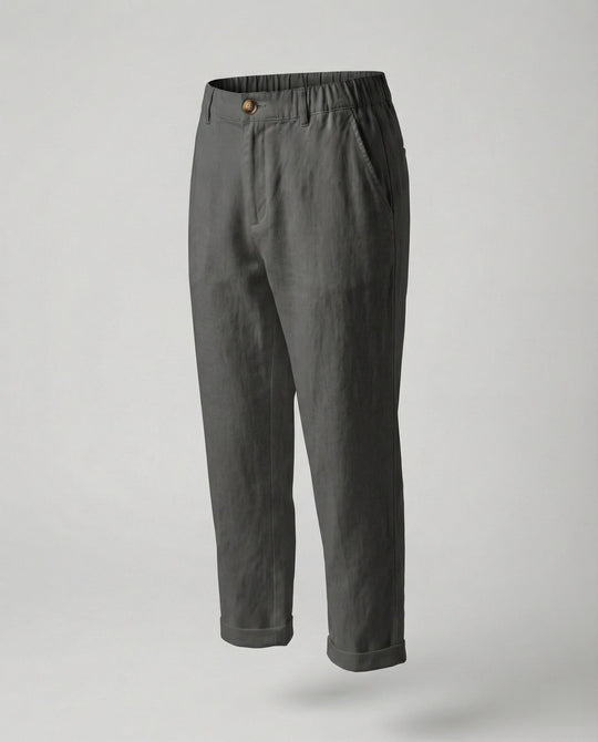 Damen Bequeme Chinohose mit umgeschlagenem Saum