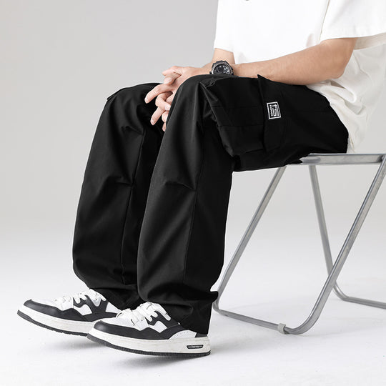 Herren Multifunktionale Cargo-Loungehose mit elastischem Tunnelzugbund, Mehrfachtaschen & verstellbarem Beinabschluss Nord Taschen