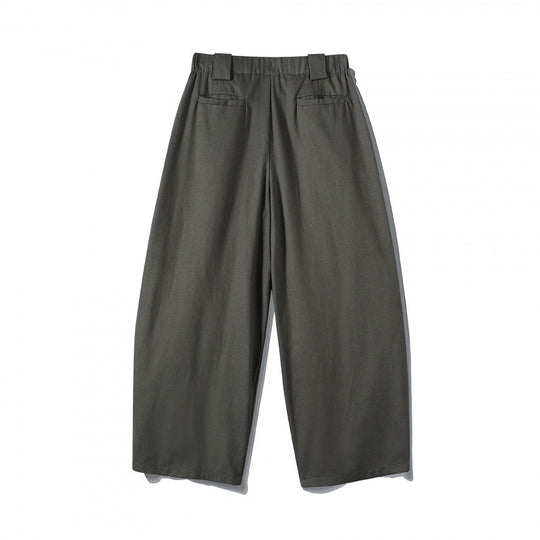 Herren Weit geschnittene Bundfalten-Hose mit verkürzter Beinlänge Nord Taschen