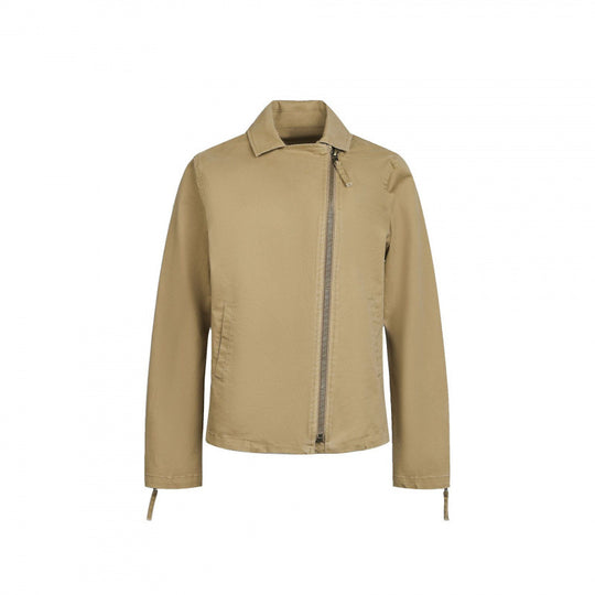 Herren Asymmetrische Bikerjacke mit diagonalem Metallreißverschluss Nord Taschen