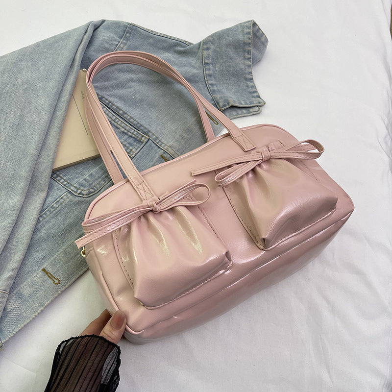 Damen elegante Handtasche mit raffinierten Kordelzug-Details Nord Taschen