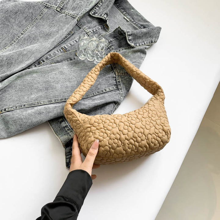 Damen modische und gepolsterte Umhängetasche mit floralem Design Nord Taschen