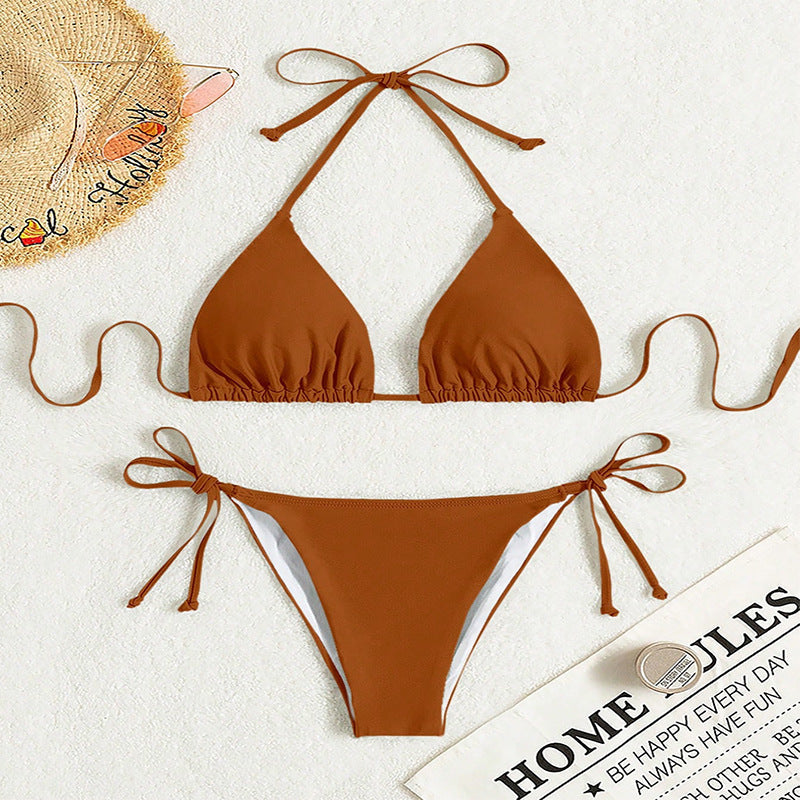 Damen Triangel-Bikini mit verstellbaren BindNord Taschenändern und elegantem Schnitt