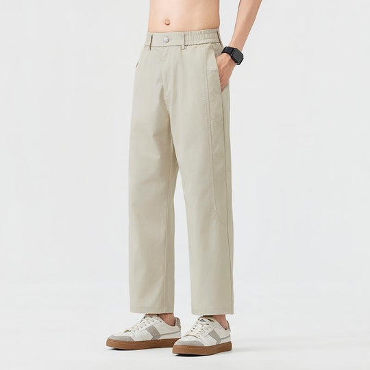 Herren Legere Relaxed Fit Stoffhose Nord Taschen