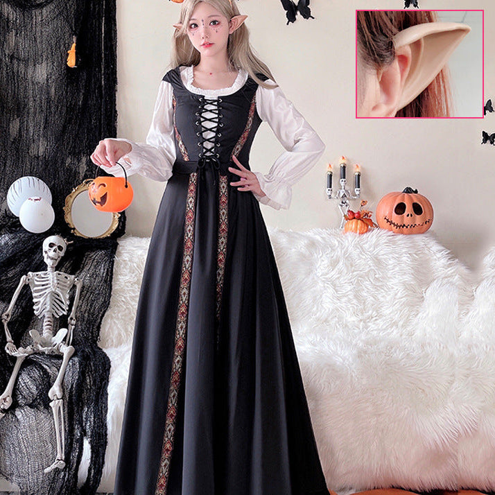 Damen Märchenhaftes Kostümkleid mit eleganter Schnürung und romantischen Details Nord Taschen